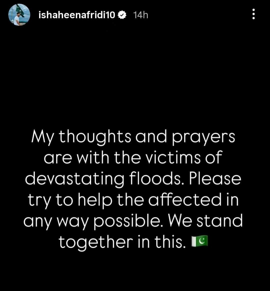 Celebrities, cricketers mourn flood devastation in northern Pakistan