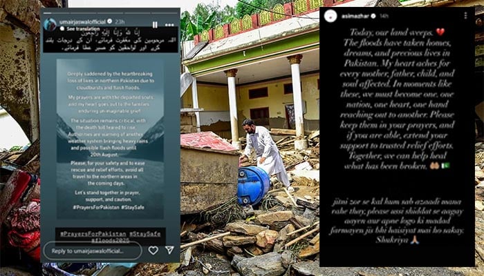 A man checks his belongings in his damaged house a day after flash floods in the Buner district of the monsoon-hit northern Pakistans mountainous Khyber Pakhtunkhwa province on August 16, 2025. — AFP
