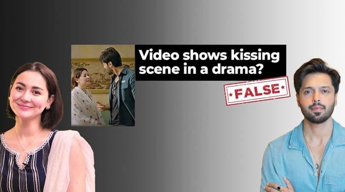 Fact-Check: AI-generated video falsely shows Hania Aamir and Fahad Mustafa kissing