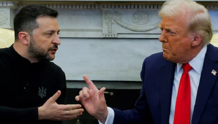 U.S. President Donald Trump meets with Ukrainian President Volodymyr Zelenskiy at the White House in Washington, DC, US, February 28, 2025.— Reuters