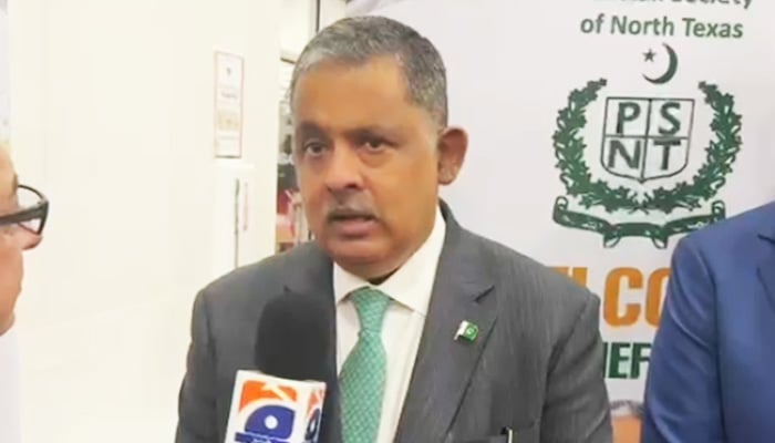 Pakistan’s Ambassador to the United States Rizwan Saeed Sheikh speaks to Geo News. —  Reporter