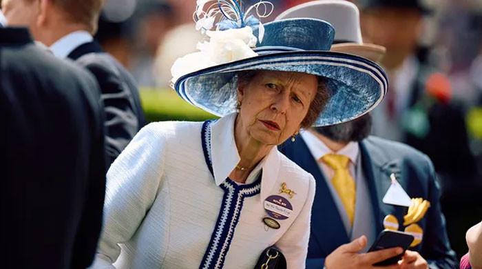 Princess Anne with daughter Zara Tindall and son Peter Phillips