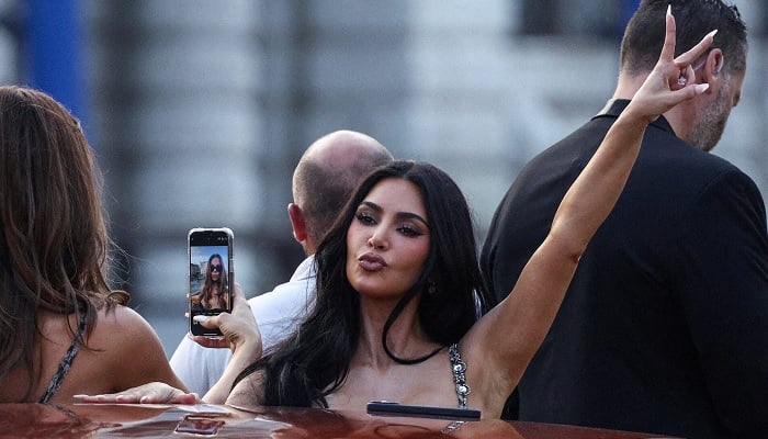 Kim Kardashian, seen here in Venice ahead of Jeff Bezos’s wedding in Venice, Italy, June 26, has been credited with helping propel social media slang ‘skibidi’ into the mainstream. — Reuters