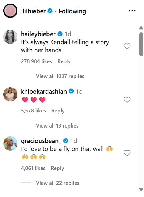Justin Bieber shares picture with Kendall Jenner from a night out at bar
