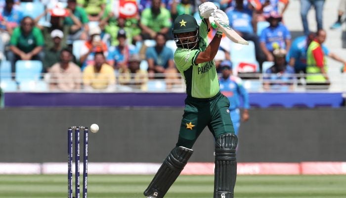 Babar Azam in action against India during the ICC Mens Champions Trophy, Dubai International Stadium, Dubai, United Arab Emirates, February 23, 2025. — Reuters