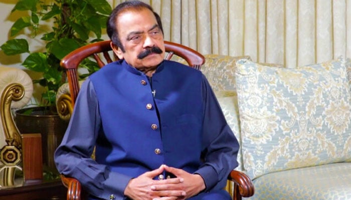 PML-N senior leader and Adviser to the Prime Minister on Inter-Provincial Coordination, Rana Sanaullah, seen in this undated photo. —APP