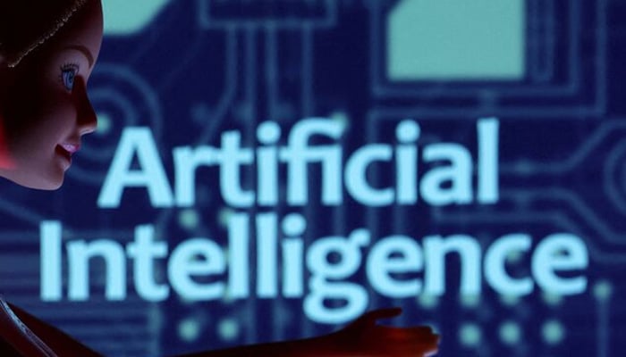 Artificial Intelligence words are seen in this illustration taken March 31, 2023. — Reuters