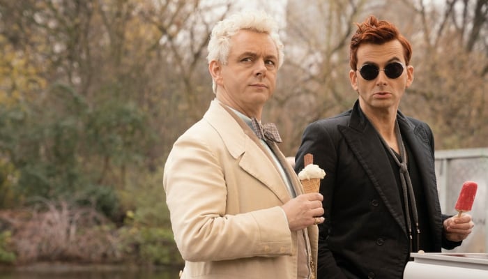 Michael Sheen reveals why he and Good Omens costar David Tenant were rivals at first
