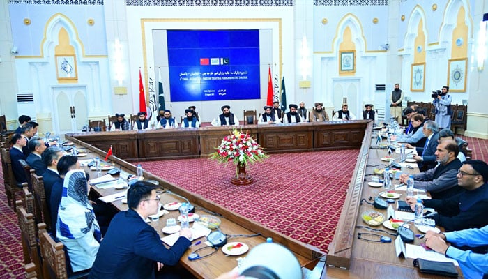 Sixth Trilateral Foreign Ministers Dialogue underway in Kabul between Pakistan, Afghanistan and China on August 20, 2025. — X/@ForeignOfficePk