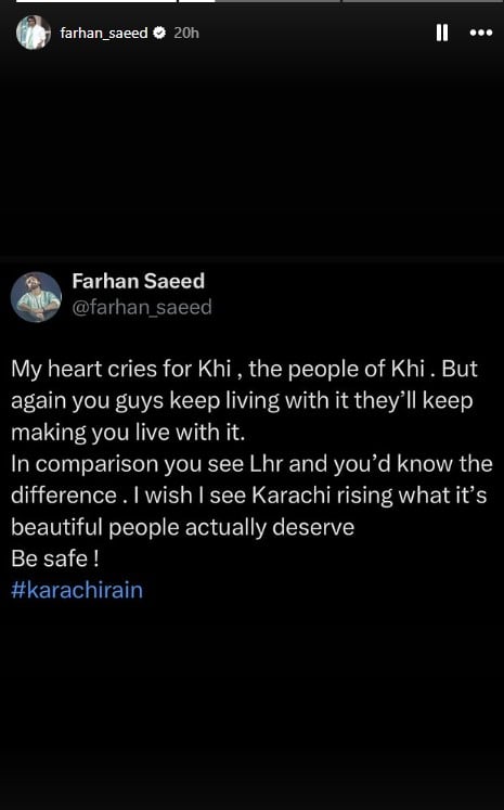 Nothing ever changes: Celebrities express annoyance after Karachi goes underwater