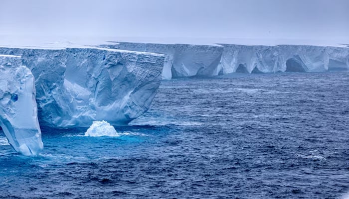 The worlds largest iceberg, named A23a, is seen in Antarctica, January 14, 2024, in this picture obtained from social media. — Reuters
