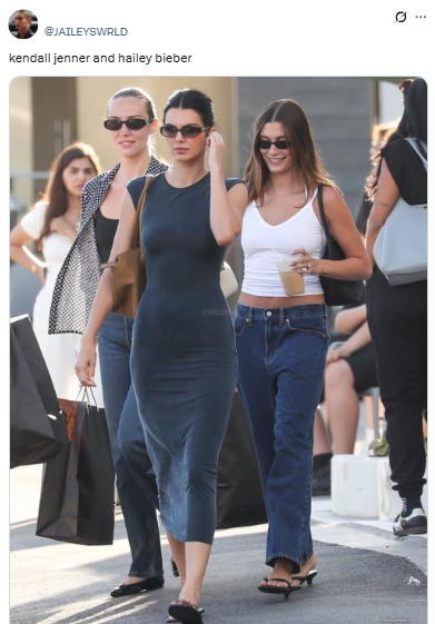 Hailey Bieber, Kendall Jenner turn heads with street style in Los Angeles