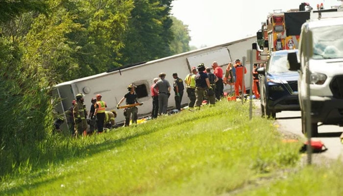 The image shows relief and rescue work in progress. — X@AstuteGaba/File