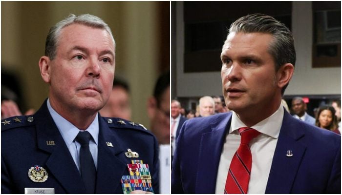 A collage showing Defence Intelligence Agency Lt General Jeffrey Kruse (left) and US Secretary of Defence Pete Hegseth. — Reuters/File