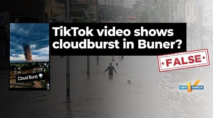 Fact-check: This viral TikTok video does not show a cloudburst in Buner