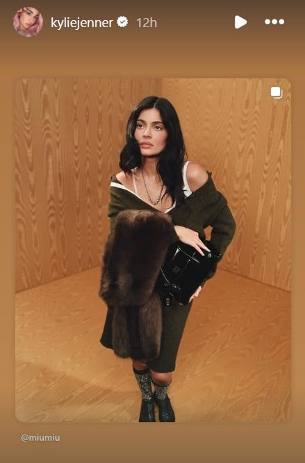 Kylie Jenner claps back quietly by resharing controversial Miu Miu shoot