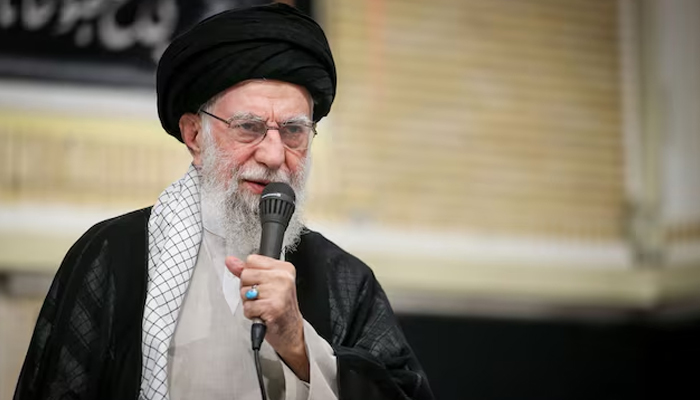 Irans Supreme Leader Ayatollah Ali Khamenei speaks during a mourning ceremony for the deaths of Iranian military commanders and scientists, who were killed in Irans 12-day war with Israel, in Tehran, Iran, July 29, 2025. — Reuters