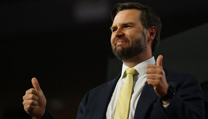 US Vice President JD Vance gestures during Day 2 of the Republican National Convention (RNC), at the Fiserv Forum in Milwaukee, Wisconsin, US, July 16, 2024. — Reuters