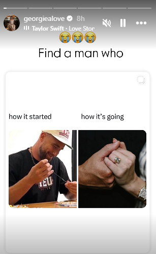 Taylor Swifts engagement to Travis Kelce inspires Georgia Loves dig at ex