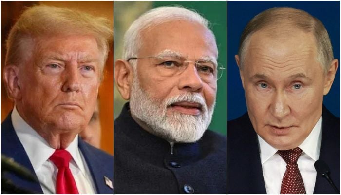 (From left to right) US President Donald Trump, Indian PM Narendra Modi, Russian President Vladimir Putin. — Reuters/File