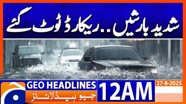 Headlines Geo News 12 AM | 27 August 2025