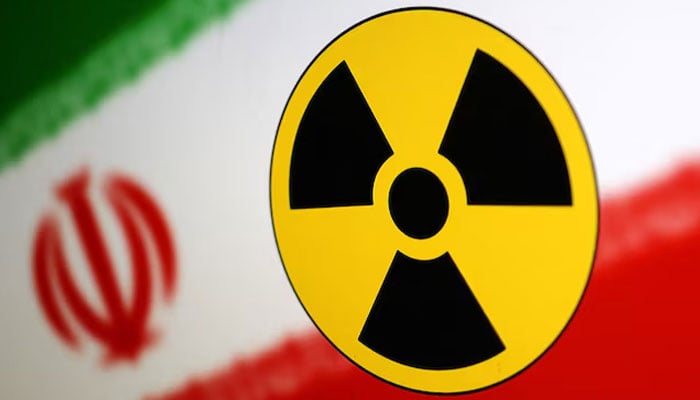 Nuclear symbol and Iran flag are seen in this illustration, July 21, 2022. — Reuters
