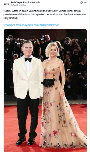 Naomi Watts sparks confusion over red carpet look at Venice Film Festival