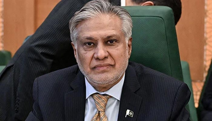 Deputy Prime Minister and Foreign Minister Ishaq Dar attends the Organisation of Islamic Cooperation (OIC) meeting in Jeddah on August 7, 2024. — AFP