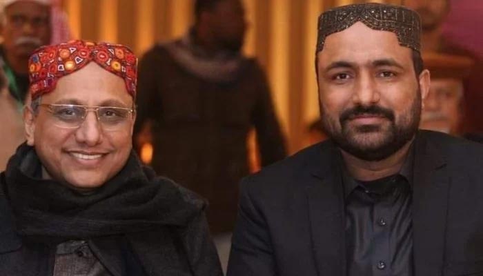 The image shows Sindh Local Government Minister Saeed Ghani (left) along with his brother Farhan Ghani. — Facebook@Farhan Ghani