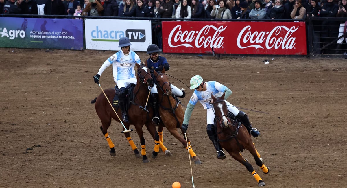 Argentina is widely regarded as the global capital of polo. Here, Juan Falabella, Francisco and Simon Crotto battle for the ball during a polo exhibition match at an annual livestock festival in Buenos Aires. Livestock breeders from across the country attend the event to showcase their animals. — Reuters