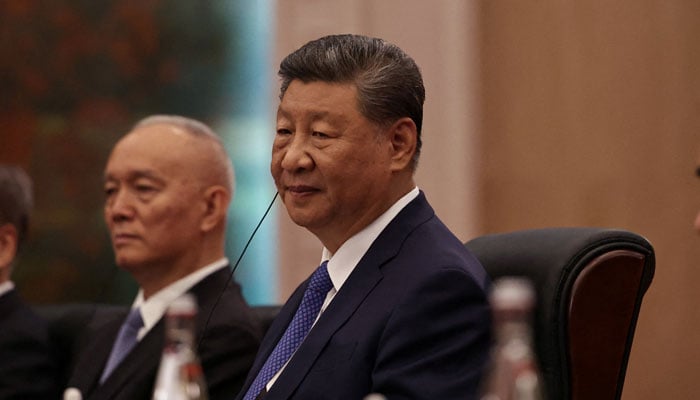 China’s President Xi Jinping attends to a bilateral meeting with Nepalese Prime Minister KP Sharma Oli (not pictured), ahead of the Shanghai Cooperation Organization (SCO) Summit 2025, in the Guest House of Tianjin, China, 30 August, 2025. — Reuters