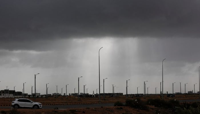 A file photo shows a view of rain clouds in Karachi. — Reuters