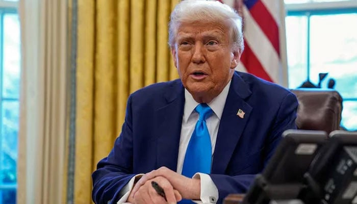 US President Donald Trump speaks as he signs documents in the Oval Office at the White House in Washington, US February 4, 2025. — Reuters