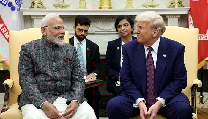 US President Donald Trump meets with Indian Prime Minister Narendra Modi at the White House in Washington, DC, US, February 13, 2025. — Reuters