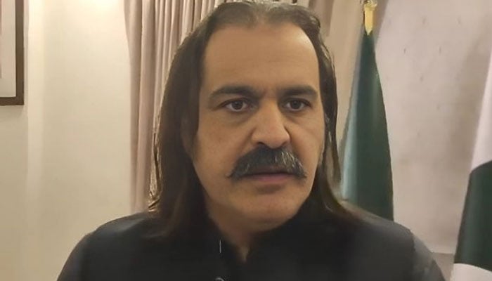 Khyber Pakhtunkhwa Chief Minister Ali Amin Gandapur speaks about Kalabagh Dam on September 1, 2025. — X/ @PTVNewsOfficial