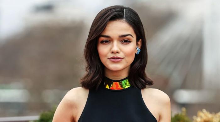 Rachel Zegler greets fans in old money look at London record signing event