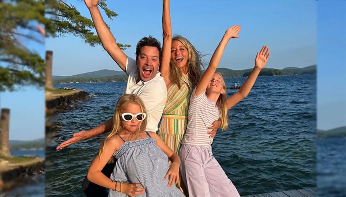 Jimmy Fallon shares sweet glimpse of his family