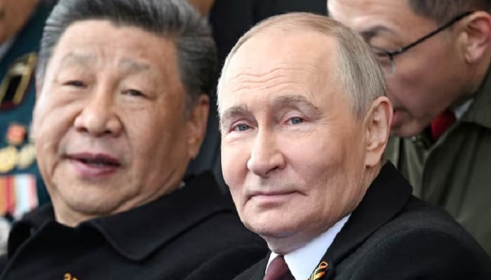 Russian President Vladimir Putin and his Chinese counterpart Xi Jinping attend a military parade on Victory Day in Moscow, Russia, May 9, 2025. — Reuters