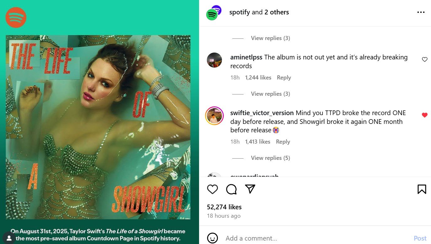Taylor Swift is set to release her 12th studio album The Life of a Showgirl on October 3