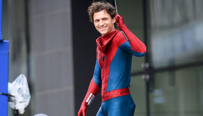 Tom Holland over the moon as he shoots Spider-Man: Brand New Day