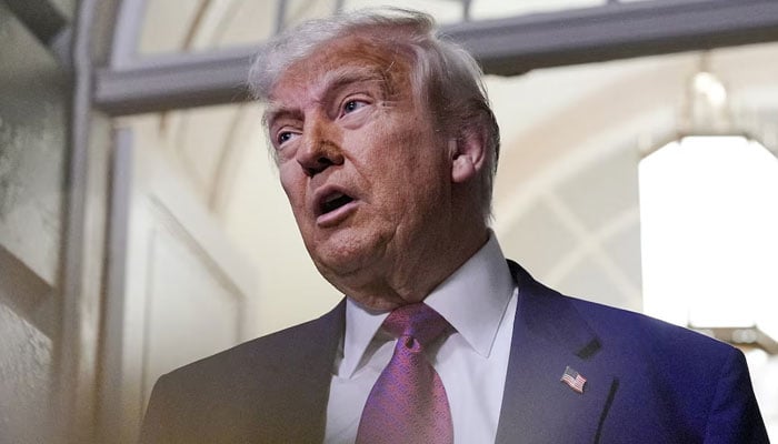 US President Donald Trump speaks to members of the media, on the day of a closed House Republican Conference meeting on Capitol Hill in Washington, DC, US, May 20, 2025. — Reuters