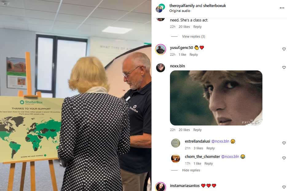 Queen Camilla trolled with Dianas pictures after Cornwall visit
