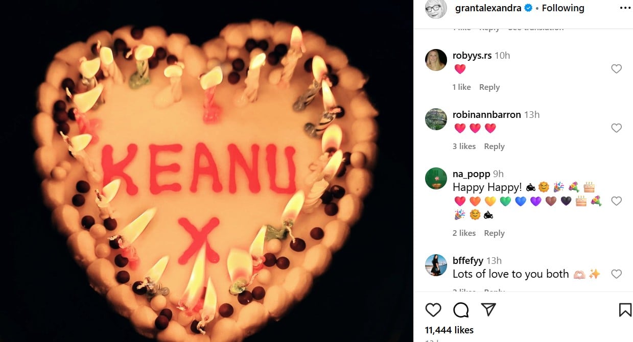 Keanu Reeves girlfriend Alexandra Grant celebrates his 61st birthday