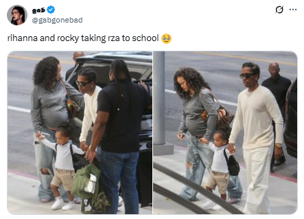 Rihanna flaunts baby bump during rare outing in Los Angeles