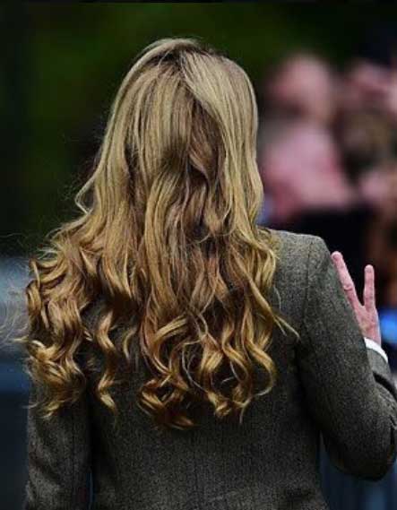 Kate Middleton pictured during her London visit