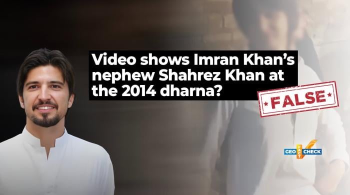Fact-check: No, video does not show Imran Khan's nephew Shahrez Khan at the 2014 dharna