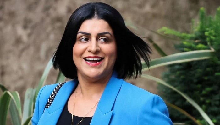 Pakistani-origin British politician Shabana Mahmood smiles as she walks towards No 10 in London, Britain.— Reuters/File