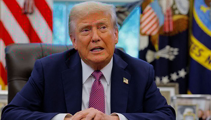 US President Donald Trump speaks with the media on the day of the signing of an executive order to rename the Department of Defense the Department of War, in the Oval Office, at the White House in Washington, DC, US, September 5, 2025. — Reuters