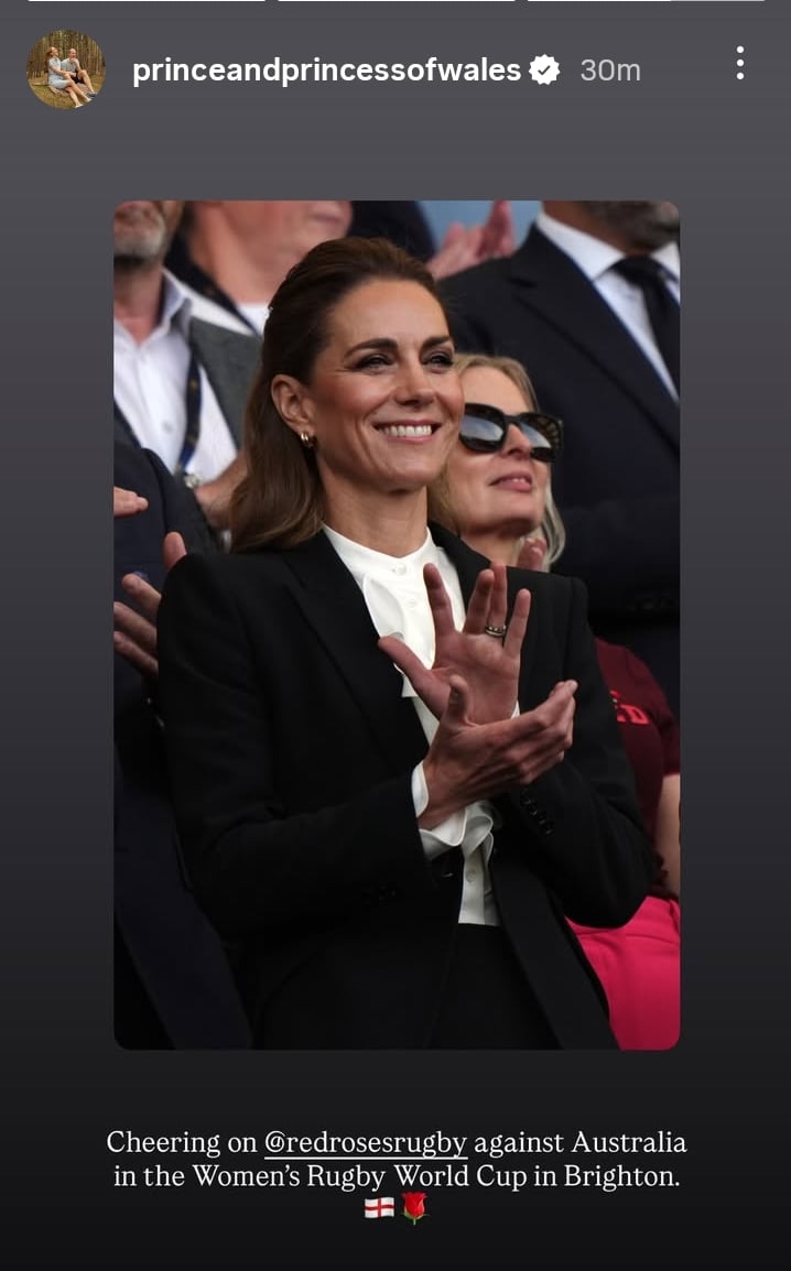 Kate Middleton stuns in latest appearance as she backs rugby team