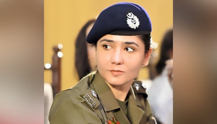 ASP Shehrbano Naqvi during a press conference in this image dated November 23, 2024. — Instagram/@naqvisyed9100